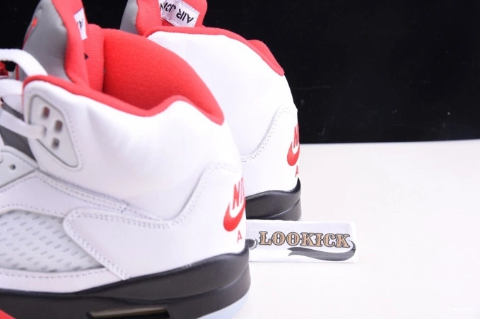 Cheap TBK Silver Red Fire Retro 5 Tongue (2020) Jordan DA1911-102 Air 0718